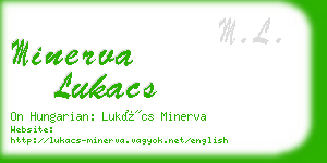minerva lukacs business card